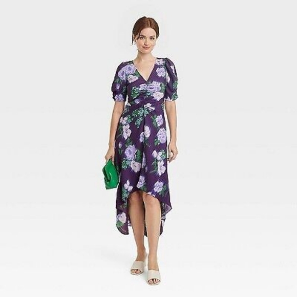 🍓 5/$5 • A New Day •  Crepe Short Sleeve Midi Dress - Picture 2 of 4